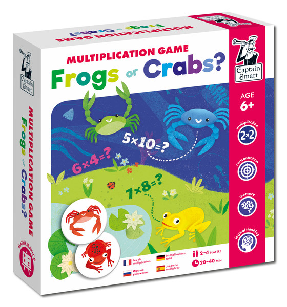 Žáby a krabi - matematická hra